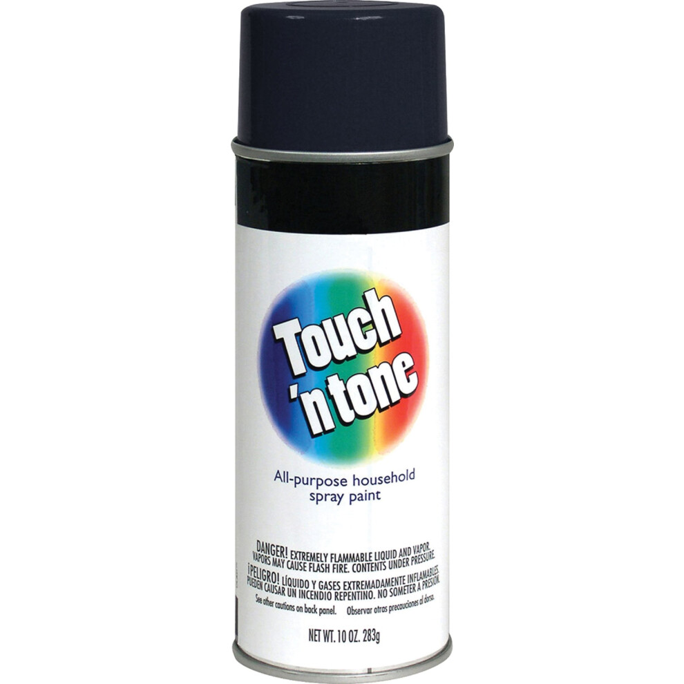 10 Oz Black Touch N Tone Spray Paint Semi Gloss Set of 6