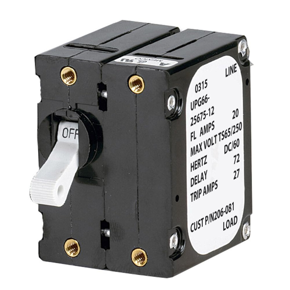 Paneltronics A Frame Magnetic Circuit Breaker 5 Amps Double Pole 602290200209