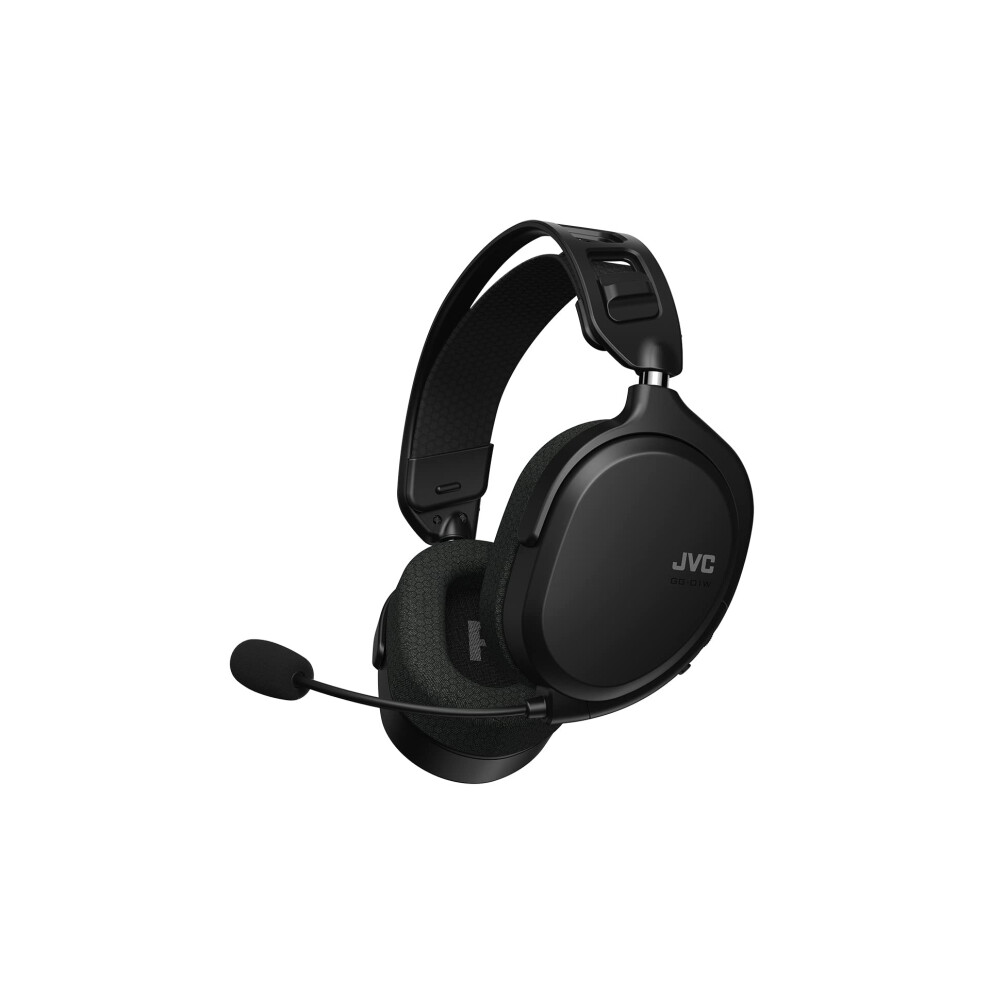 JVC Ultralight Gaming Headset for Superior Comfort  24GHz Wireless Connection Low Latency 40ms  40mm Driver Unit  Detachable