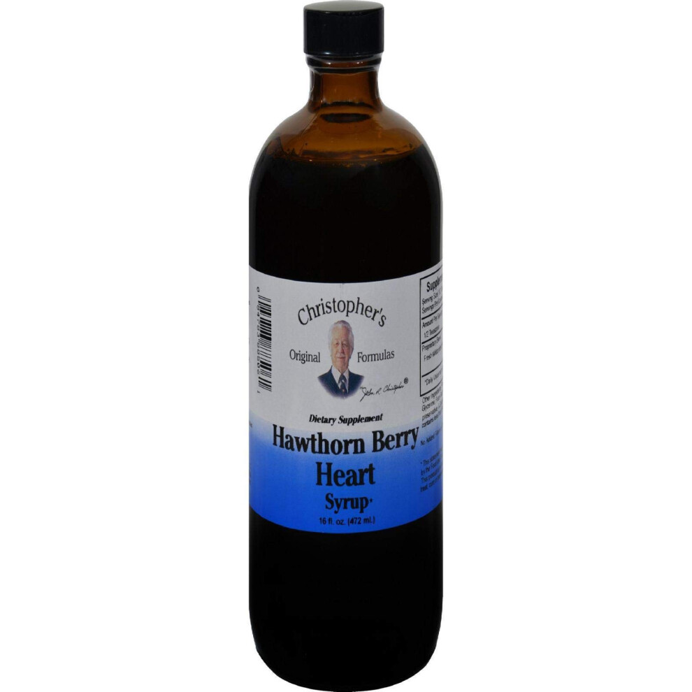 Dr. Christopher Dr Christophers Formula Hawthorn Berry Heart Syrup 16 Fluid Ounce