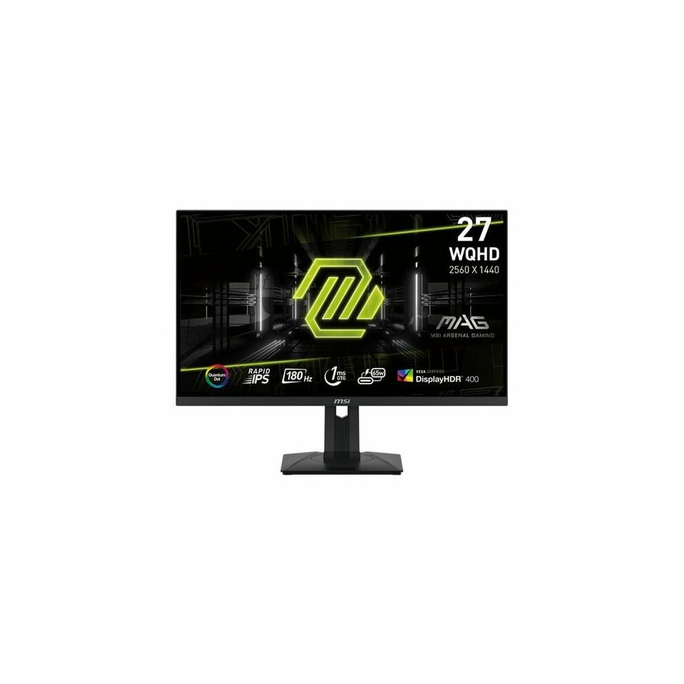 MSI MAG274QRFQDE2  27inch QHD 2560 x 1440 Computer Monitor  180Hz  HDMI  1ms  Black