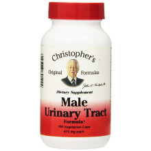 Christopher's Original Formulas, Formule Urinaire Masculine, 475 mg, 100 Gélules Végétariennes