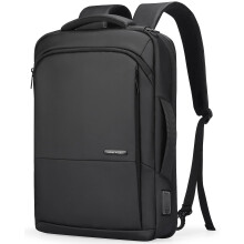 Muzee 3in1 Slim Business Backpack Laptop Rugzak Voor Mannen met Actetas Casual Dagrugzak Geschikt Voor 15.6 Inch Laptop USB Poort Zwart