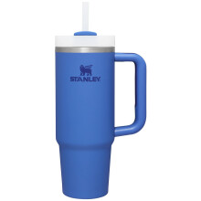 Gobelet Isotherme Stanley Quencher H2.0 en Acier Inoxydable avec Couvercle et Paille, Iris, 30 oz