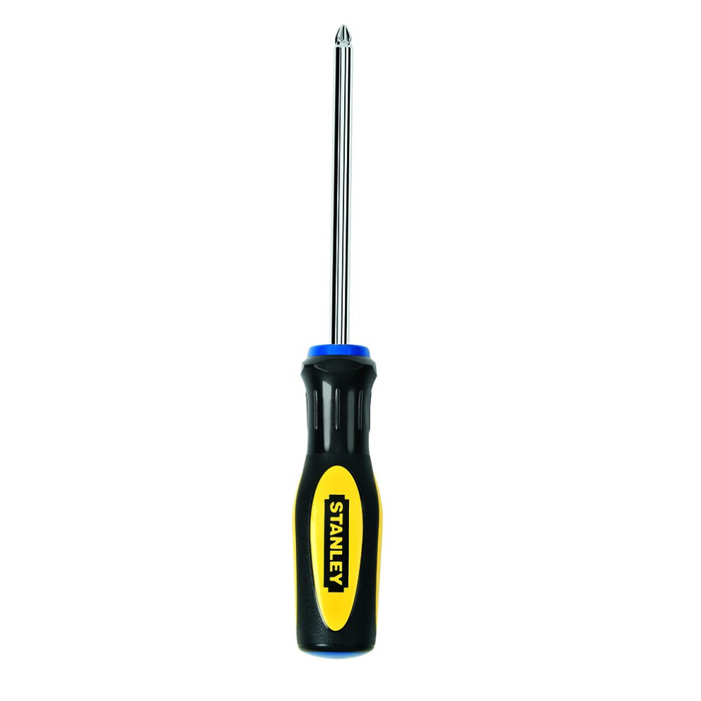 Stanley 60002 Standard Fluted Phillips Tip Screwdriver  2 Point X 4 Inch