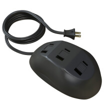 Stanley 31369 PowerHub Tafel Polair 3-Outlet Verlengsnoer, Zwart