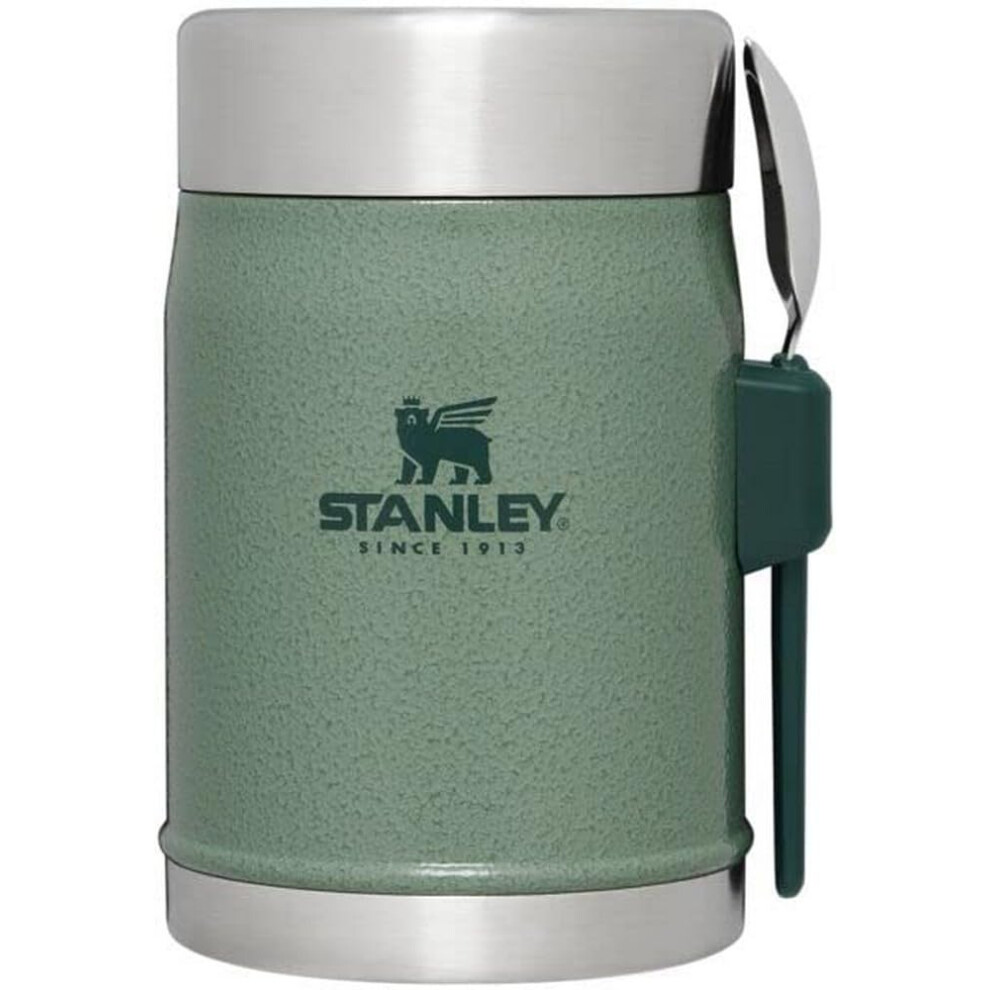 Stanley Classic Legendary Classic Food Jar  Spork 14oz Hammertone Green