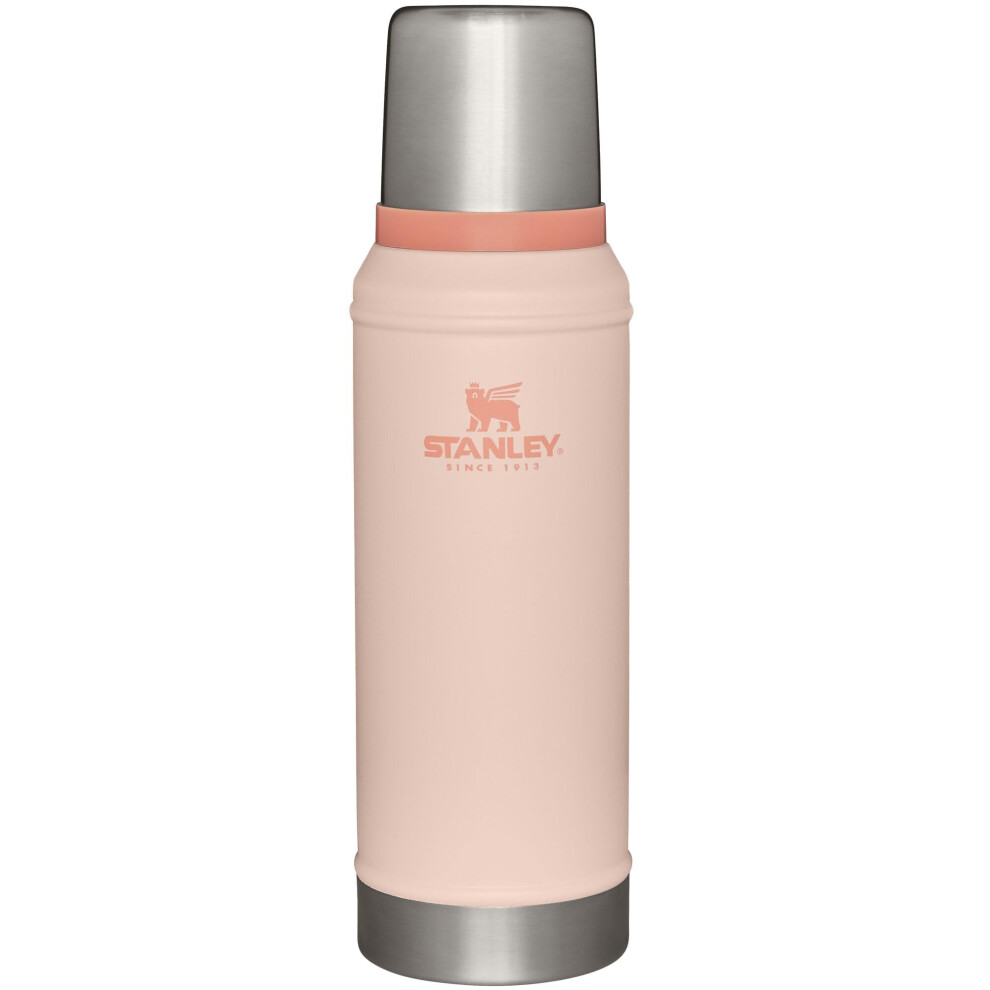 Stanley Classic Vacuum Insulated Wide Mouth Bottle  Limestone  BPAFree 188 Stainless Steel Thermos for Cold  Hot Beverages