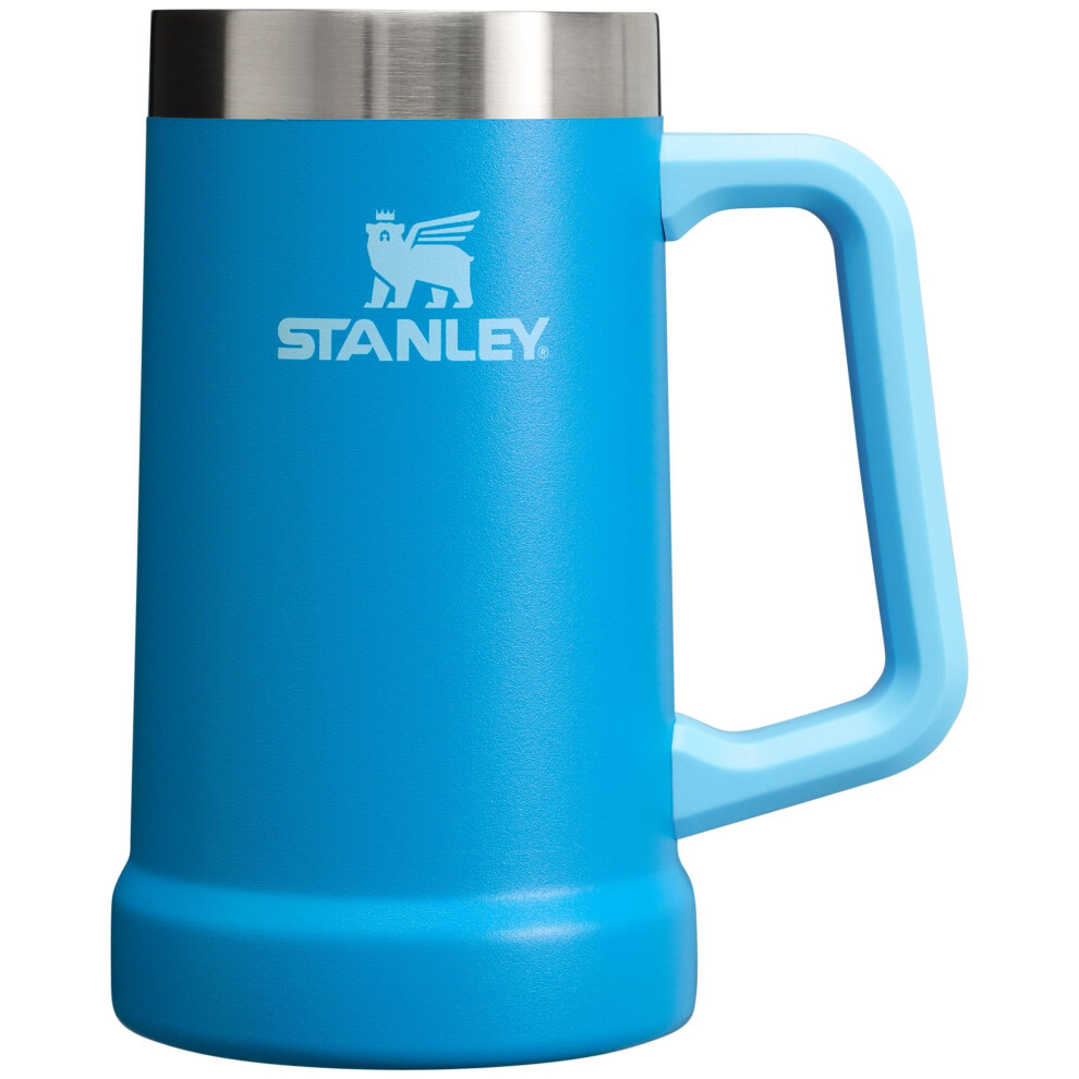 Stanley Adventure Big Grip Beer Stein 24 oz  Mug Keeps Beer Cold for Hours  Holds 2 Cans of Beer  Insulated Stainless Steel