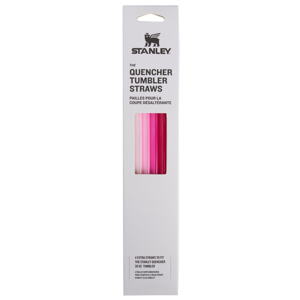Lot de 4 pailles r?utilisables Stanley Quencher sans BPA pour une boisson propre Parfait pour les gobelets Stanley de 30 oz