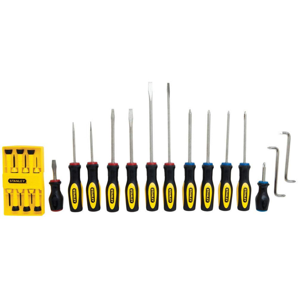 Stanley 60220 Standard Fluted Screwdriver Set  20 Piece