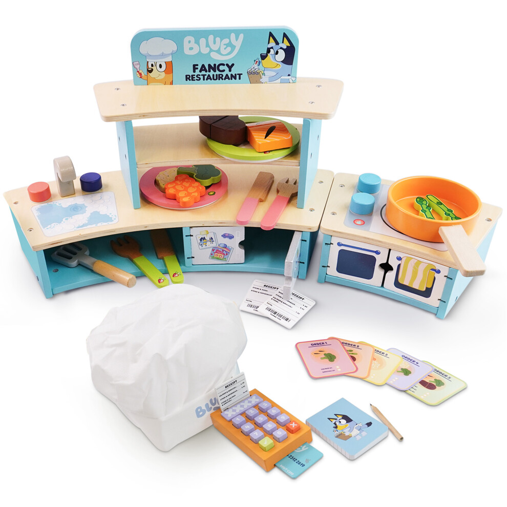 Bluey Tabletop Restaurant Playset Pretend Play Kitchen Toy