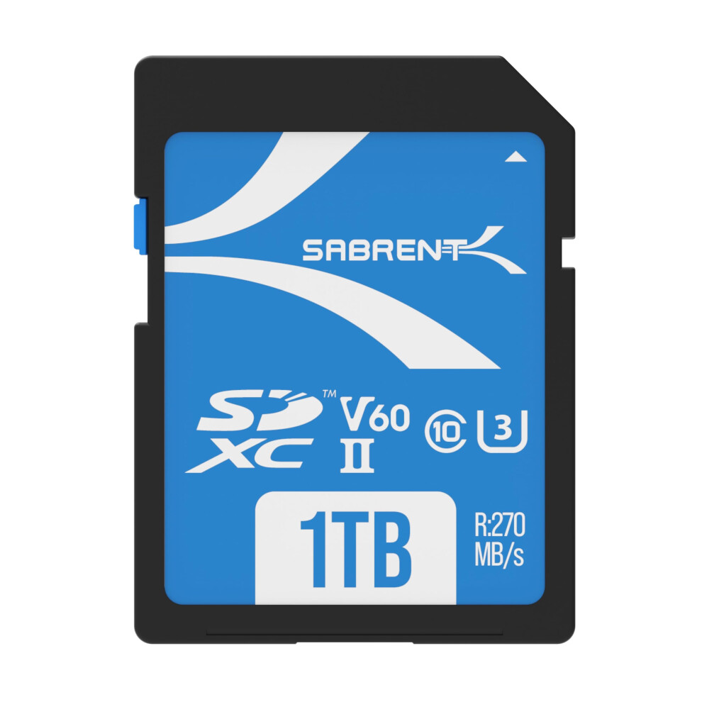 Sabrent Rocket V60 1Tb Sd Uhsii Memory Card R270mbs W170mbs Sdtl601tb 840025259072