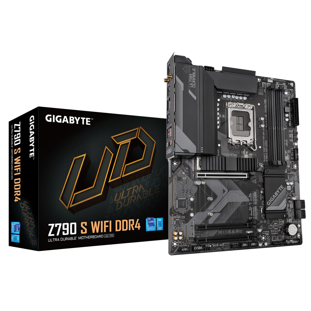 GIGABYTE Z790 S WiFi DDR4 LGA 1700 Intel Z790 ATX Motherboard with DDR4  Triple M2  PCIe 40  USB 32 Gen2 TypeC  25GbE LAN