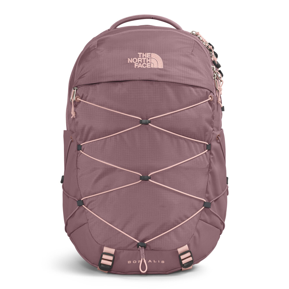 THE NORTH FACE Womens Borealis Commuter Laptop Backpack  Fawn GreyPink Moss  One Size