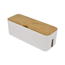 Sourcemall Cable Management Box Power stripe OrganizerCord Organizer Box Hide and Conceal Power Strips and Electrical Cords f