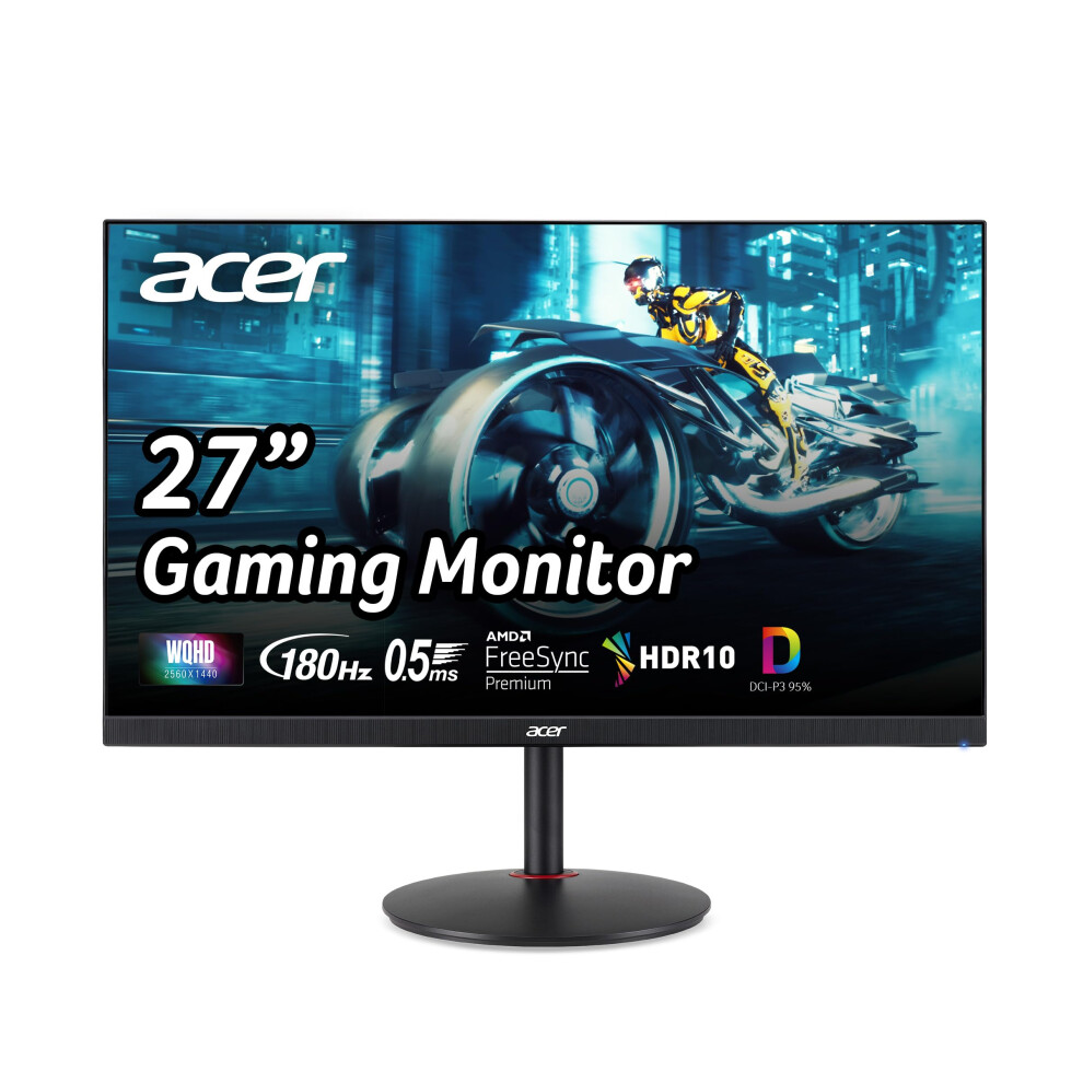 Acer Nitro 27 WQHD 2560 x 1440 PC Gaming IPS Monitor  AMD FreeSync Premium Up to 180Hz Refresh 05ms DCIP3 95 1 Display Por