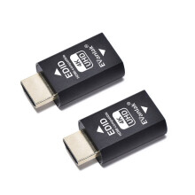 EVanlak 3rd Generrtion Hdmi Edid Emulator Passthrough Eliminated Emulator Adapter Work with Mac Thunderbolt to HDMI SwitchesExt