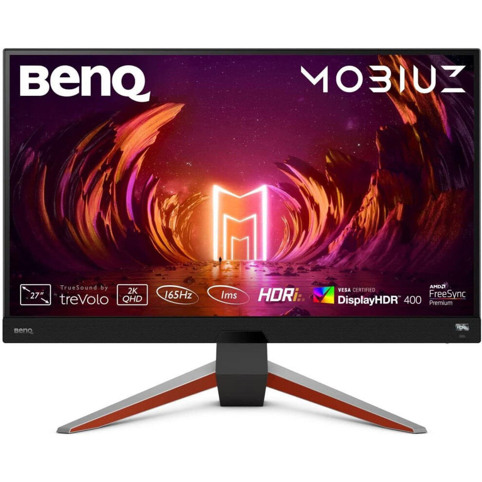 BenQ MOBIUZ EX2710Q Gaming Monitor 27 QHD 1440p 165Hz 1ms  IPS  HDRi  DCIP3  Freesync Premium  EyeCare Tech  Adjustabl