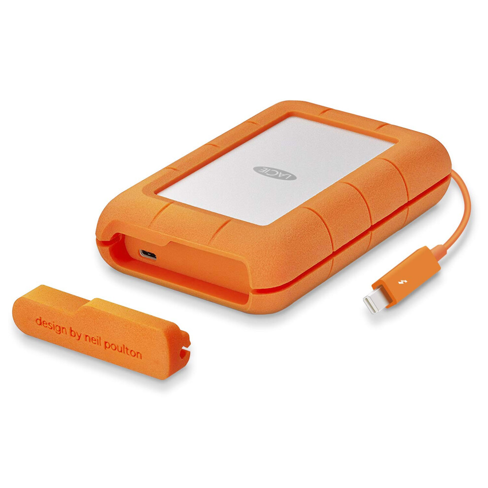 LaCie Rugged Thunderbolt USBC 4TB Portable Hard Drive STFS4000800