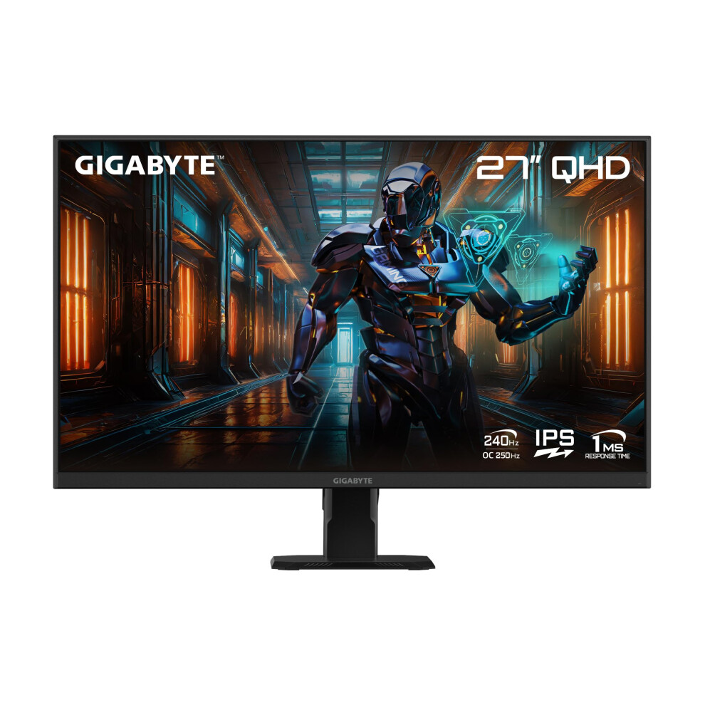 GIGABYTE GS27Q X  27 IPS  2560x1440 QHD  240HzOC 250Hz  1ms  AMD FreeSync Premium  HDMI  DP  Black GS27Q X SA