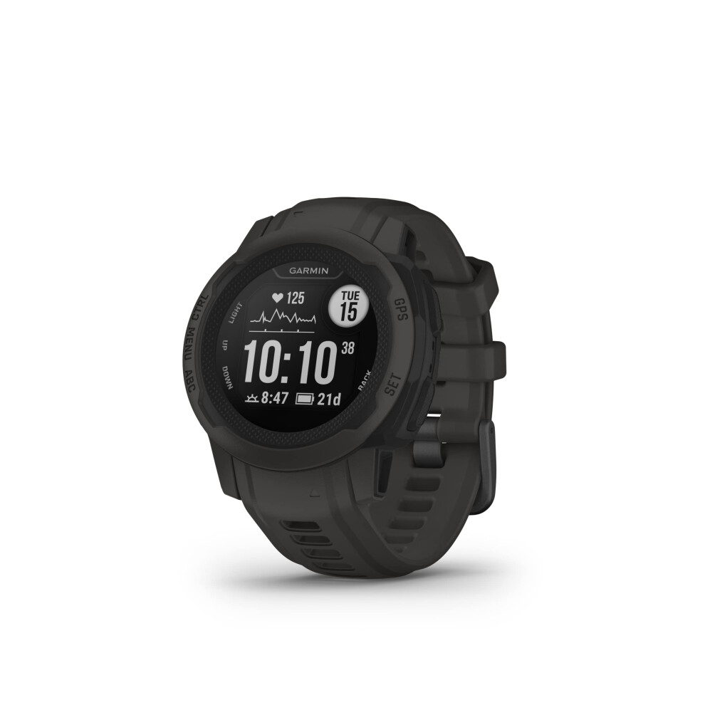 Garmin Instinct 2S  SmallerSized GPS Outdoor Watch  MultiGNSS Support  Tracback Routing  Graphite  40 MM