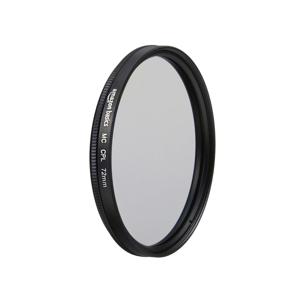 Amazon Basics Circular Polarizer Camera Lens Filter  72 mm