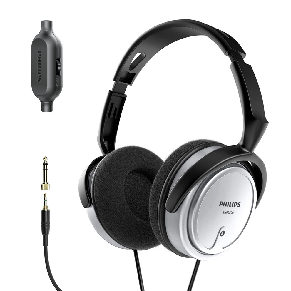 PHILIPS Over Ear Wired Stereo Headphones for Podcasts  Studio Monitoring and Recording Headset for Computer  Keyboard and Guitar