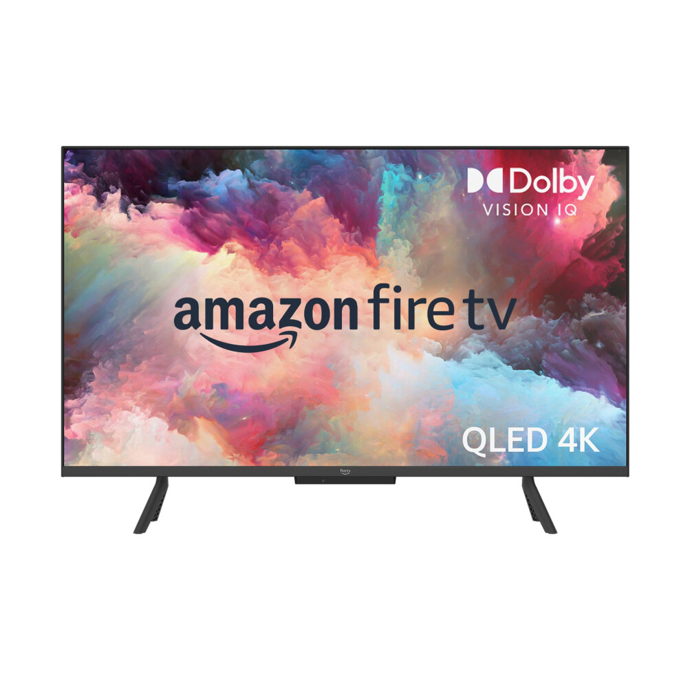 Amazon Fire TV 50 Omni QLED Series 4K UHD smart TV  Dolby Vision IQ  Fire TV Ambient Experience  local dimming  handsfree wit