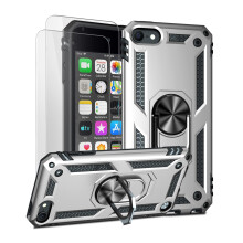 ULAK Compatible with iPod Touch 7 CaseiPod Touch 6 Case with 2 HD Screen Protectors  Hybrid Rugged Shockproof Cover with Built