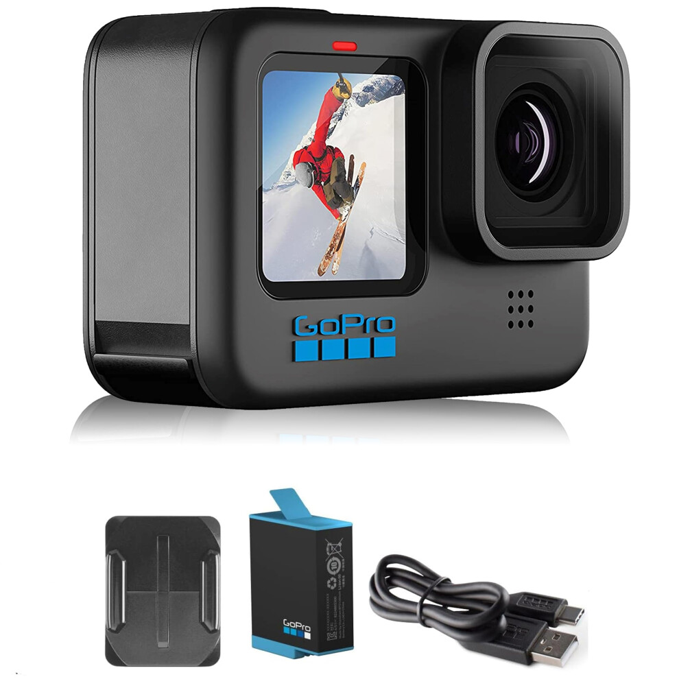 GoPro HERO10 Black ECommerce Packaging  Waterproof Action Camera with Front LCD  Touch Rear Screens  53K60 Ultra HD Video