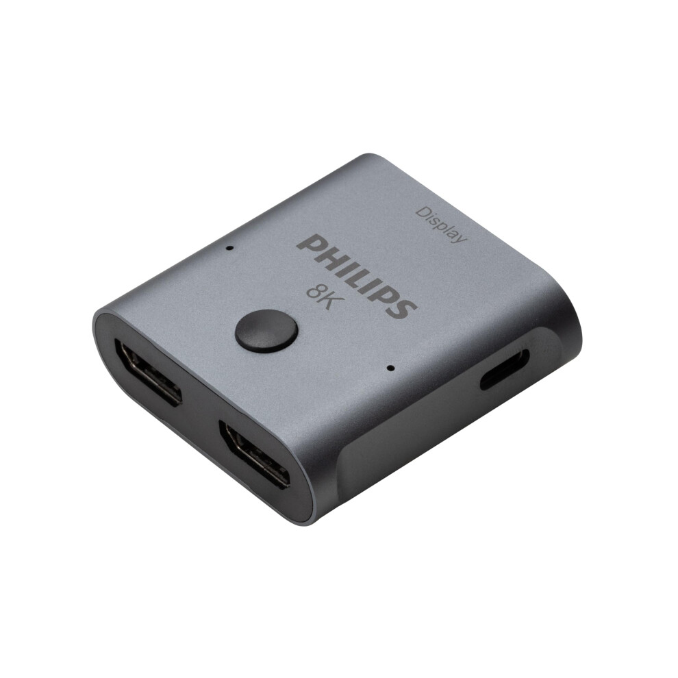 Philips 2 Device HDMI 21 Switch Splitter 8K60Hz 4K120Hz Dolby Atmos  HD Dolby 71 Surround Sound  48 Gbps Data Transfer  Sw