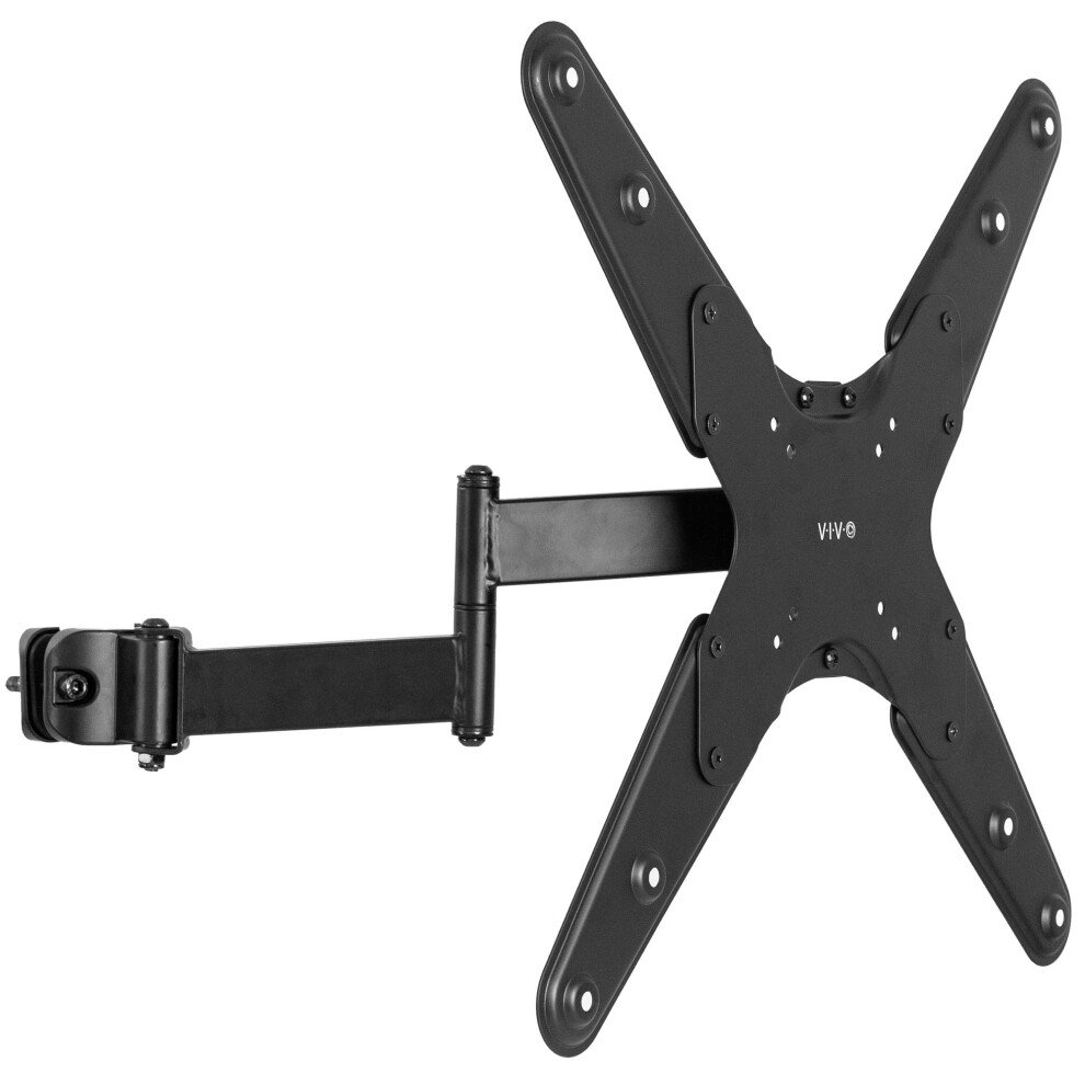 VIVO Universal Pole Mount 32 to 55 inch TV Arm Bracket with Removable 75x75mm to 400x400mm VESA Plate  Fits up to 19 inch Tubin