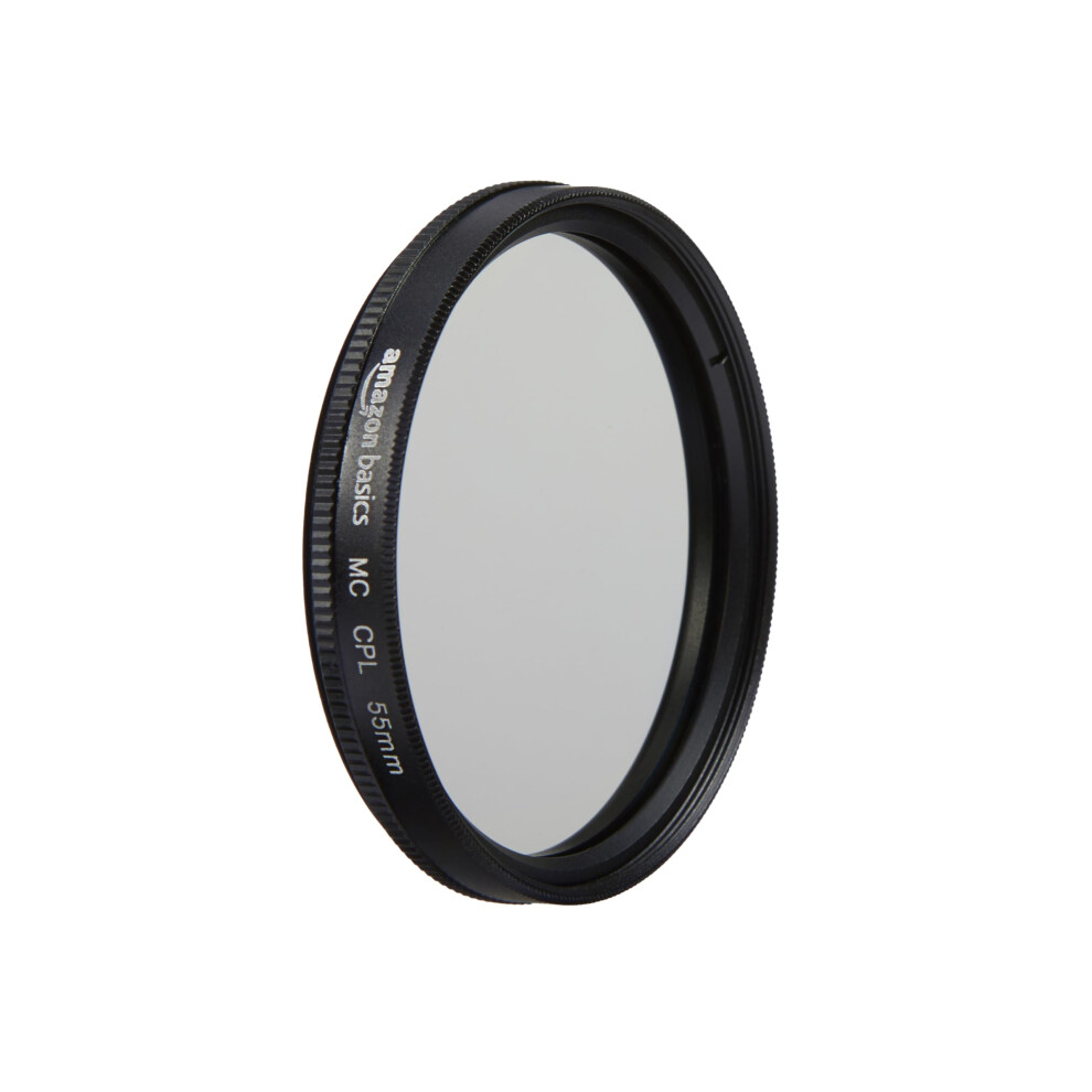 Amazon Basics Circular Polarizer Camera Lens Filter  55 mm