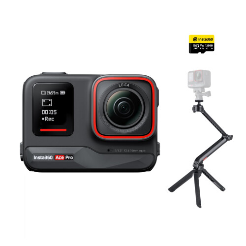 ‎Insta360 Insta360 Ace Pro Creator Kit  Waterproof Action Camera CoEngineered with Leica  Flagship 113 Sensor and AI Noise Reduction