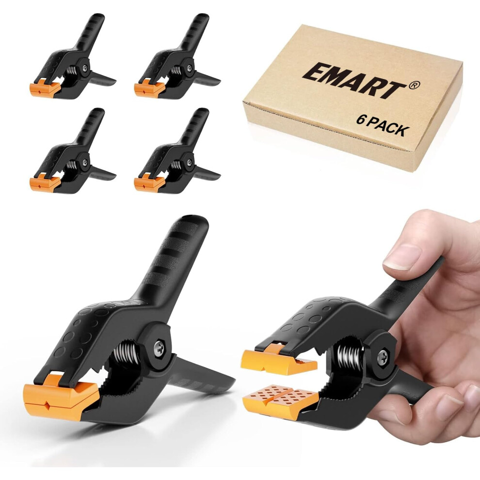 Emart 6 Pack Heavy Duty Muslin Spring Clamps 45 Inch Photo Booth Backdrop Clips For Photography Studio 769700545432