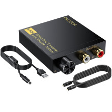 PROZOR DAC Converter 192Khz Digital to Analog Audio Converter with Volume Control Support 51CH DTS DollyAC3 Coaxial SPDIF Tosl