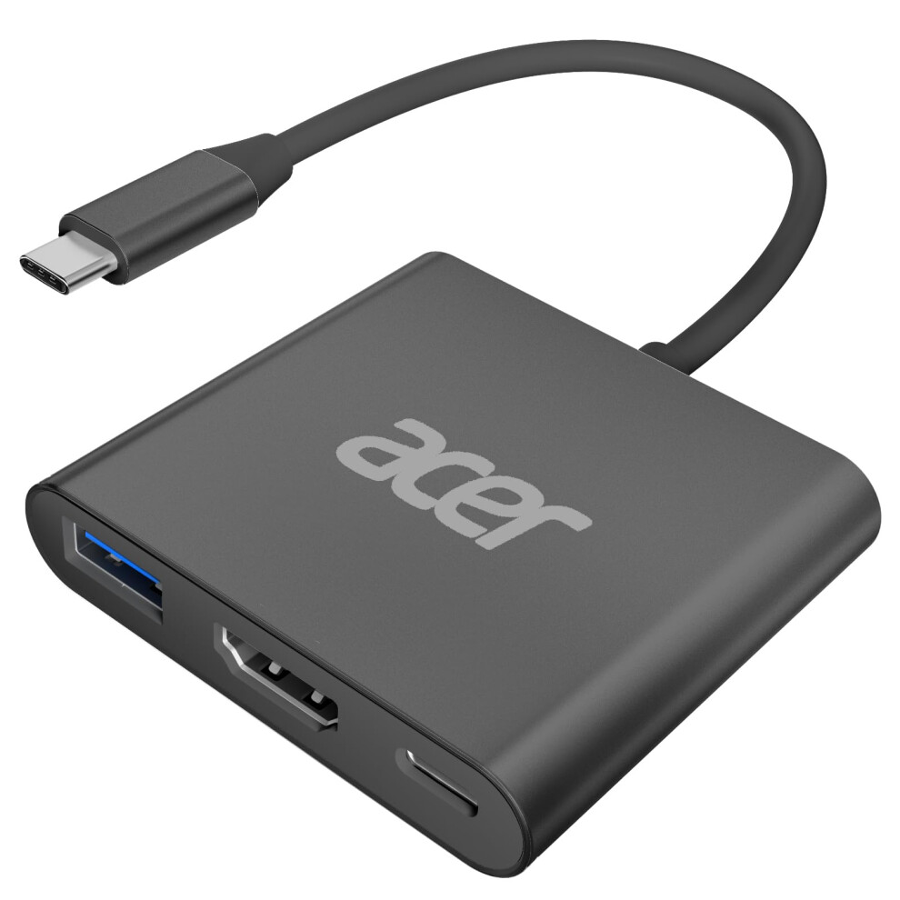 Acer Multiport AV Adapter with 4K HDMI Output USB 30 Port  100W PD Charging Port  USB C Hub Compatible for MacBook ProAir  iP