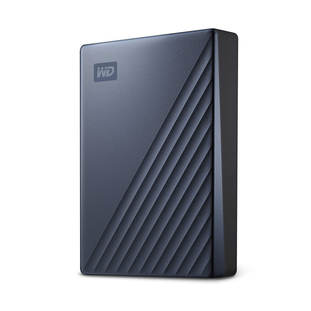 WD 6TB My Passport Ultra Blue  Portable External Hard Drive  Backup Software with Defense Against ransomware  and Password Prote