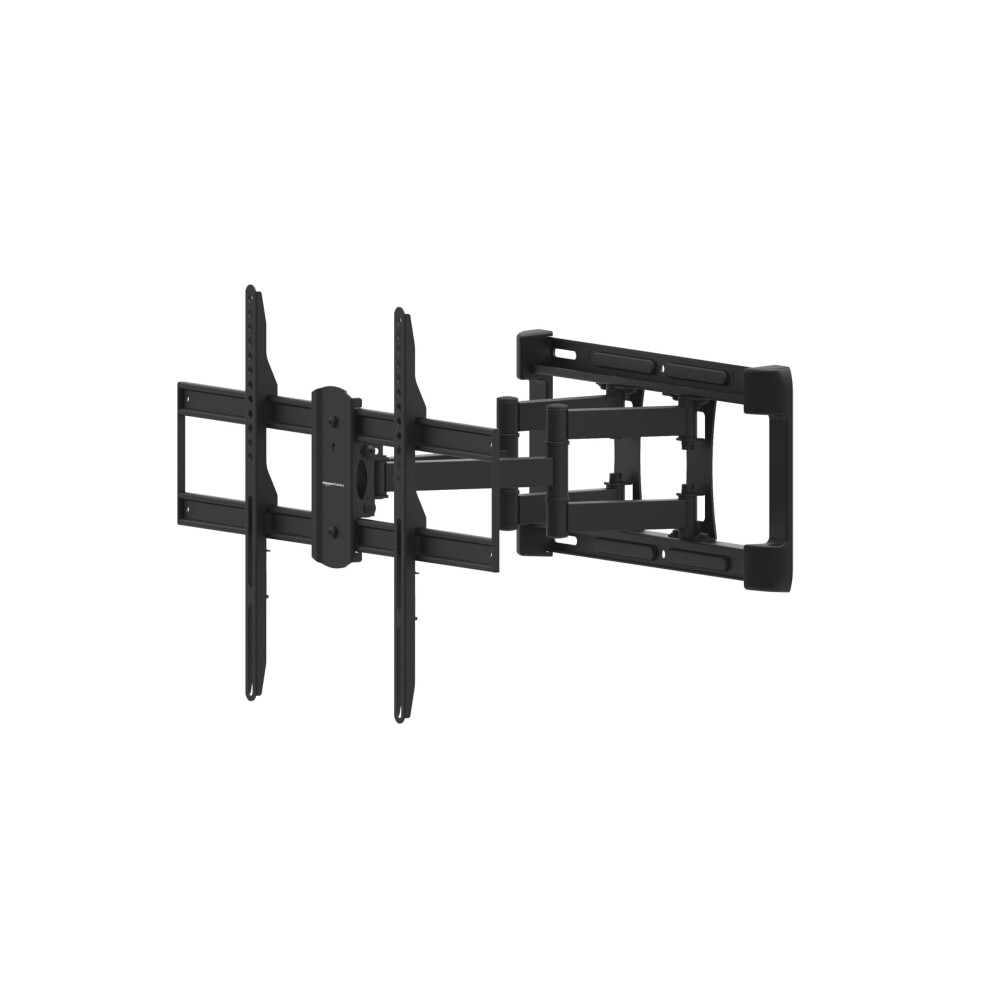 Amazon Basics Heavy Duty Dual Arm  Full Motion Articulating TV Mount for 37 to 80 TVs up to 132 lbs  Fits LED LCD OLED Flat