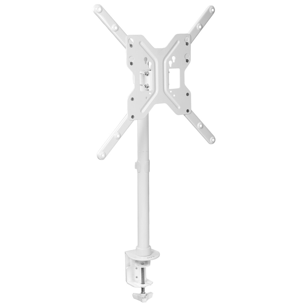 VIVO Ultra Wide TV Desk Mount for up to 55 inch Screens Weighing 66 lbs  Full Motion Height Adjustable Single Television Stand