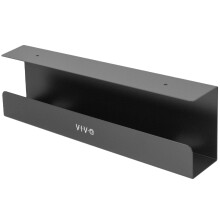 VIVO Under Desk 17 inch Cable Management Tray Power Strip Holder Cord Organizer Wire Tamer for Office and Home Black DESKA