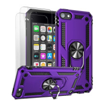 ULAK Compatible with iPod Touch 7 CaseiPod Touch 6 Case with 2 HD Screen Protectors  Hybrid Rugged Shockproof Cover with Built