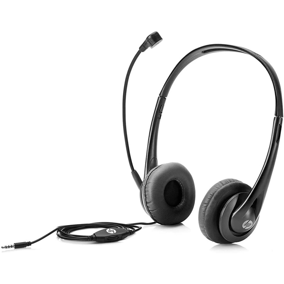 HP 35mm Stereo Wired Business Headset  Customer Service Headset with Microphone for LaptopDesktopPCMAC