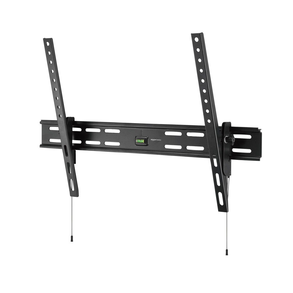 Amazon Basics HeavyDuty Tilting TV Wall Mount for 37 to 80 TVs up to 120 lbs  Black