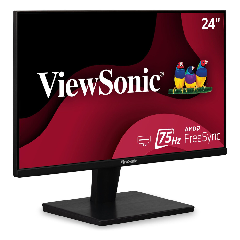 ViewSonic VS2447M 24 Inch 1080p Monitor with 75Hz  FreeSync  Thin Bezels  Eye Care  HDMI  VGA Inputs for Home and Office