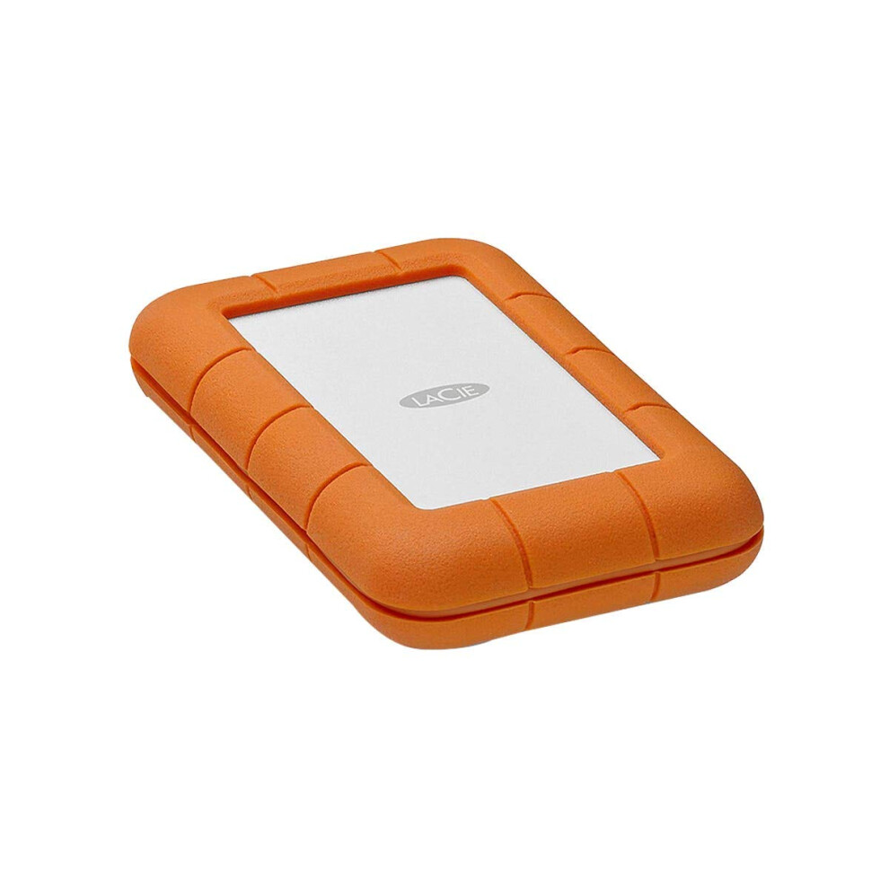 LaCie 2TB Rugged Thunderbolt USBC External Hard Drive  Orange