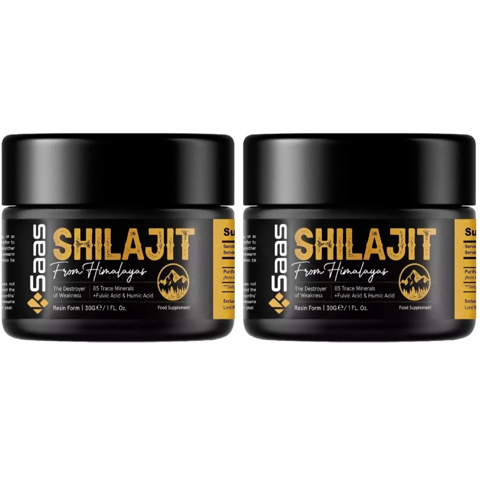 2x Himalayan Shilajit Resin, 30g, 100% Pure,