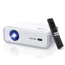 Aurzen Eazze D1 Smart Projector D001 - Netflix Licensed, Native 1080P, WiFi & Bluetooth, Auto Focus, Keystone, DoIby Audio, Zoom, Portable White