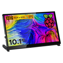 Hosyond 101 IPS LCD Capacitive Touch Screen HDMI Display Portable Monitor 1024X600 Builtin Dual Speakers for Raspberry Pi 5